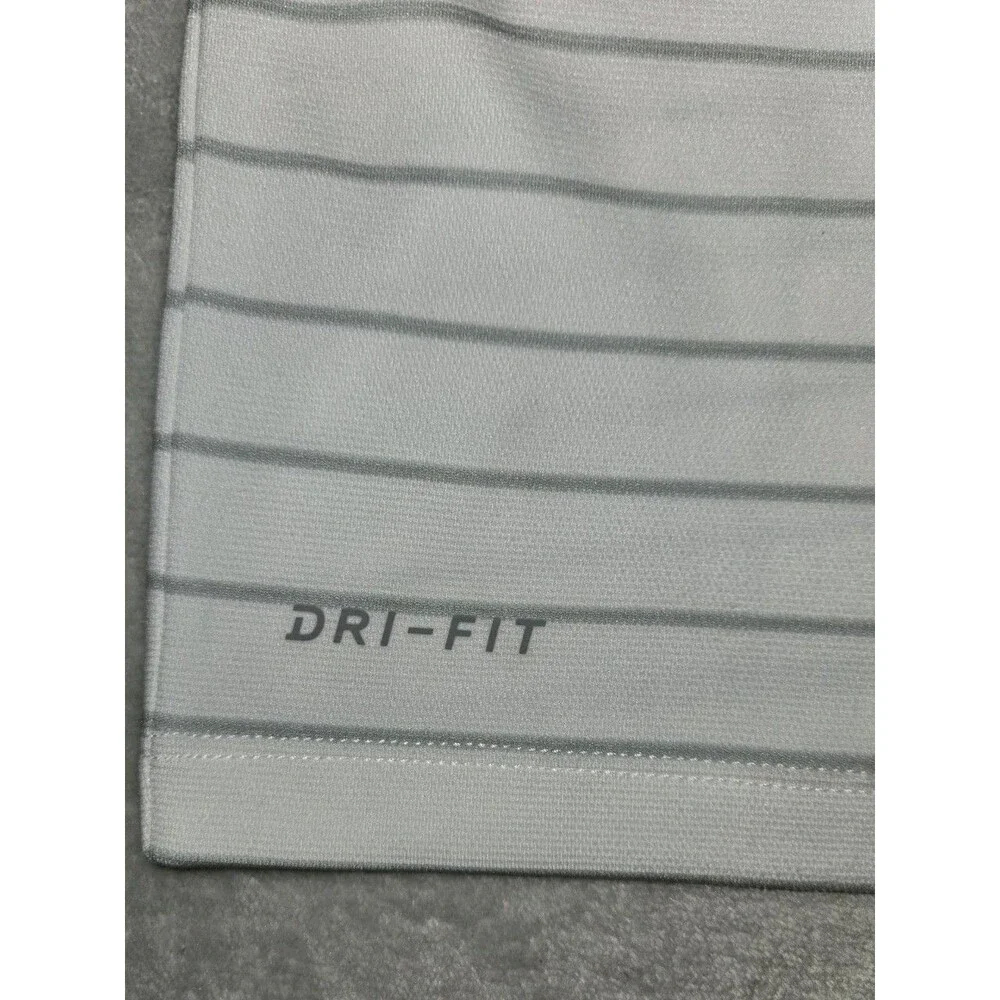 Mens Nike DriFit On Field Apparel New England Patriots Striped Polo Shirt 2XL